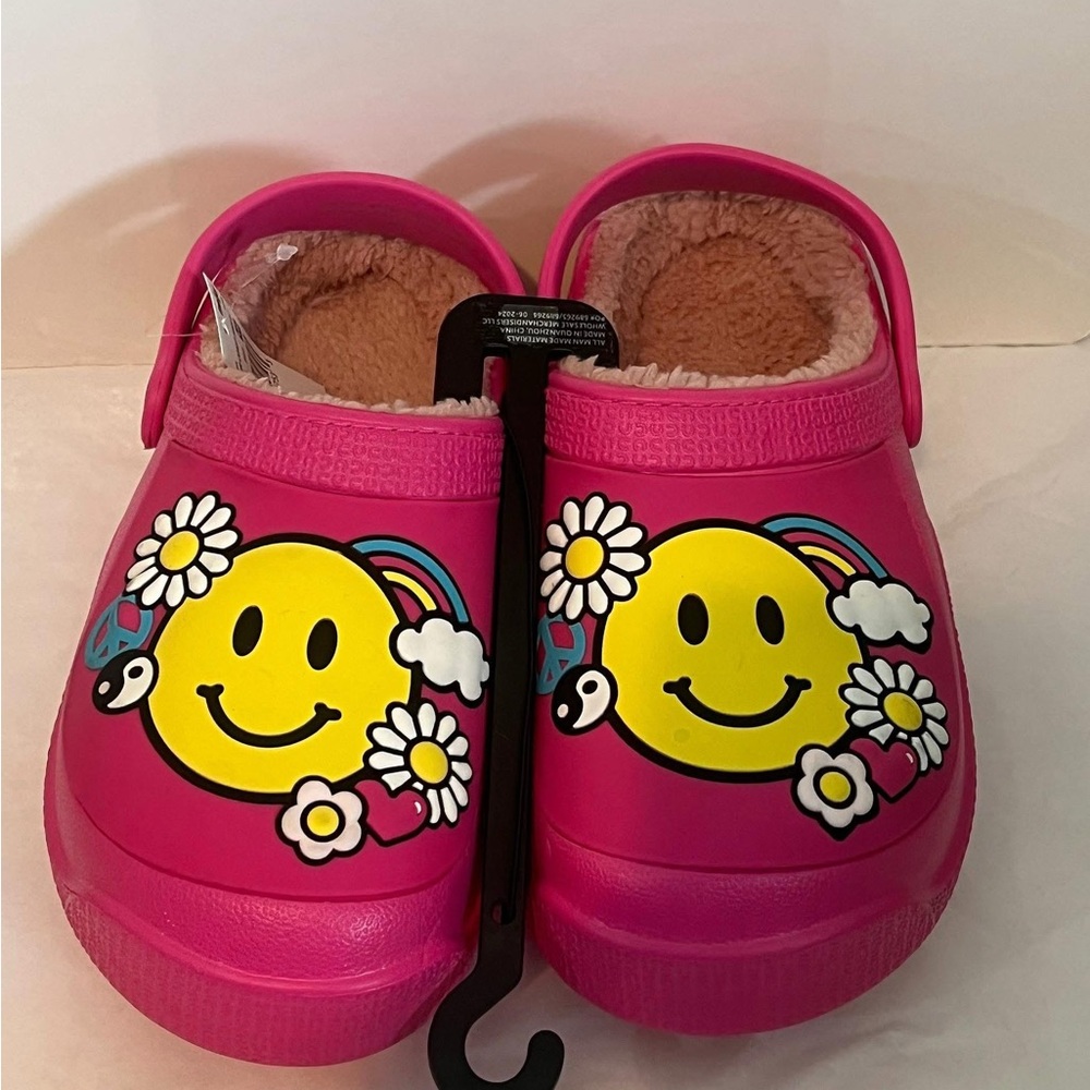 PICK 2/$15.00Pink Smiley Kids Clogs